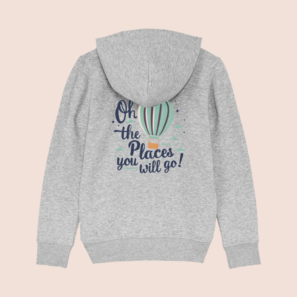 Oh The Places You Will Go Zip Hooded Jacket