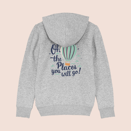 Oh The Places You Will Go Zip Hooded Jacket