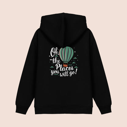 Oh The Places You Will Go Zip Hooded Jacket