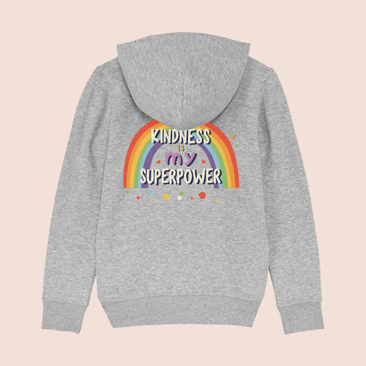 Kindness Is My Superpower Zip Hooded Jacket